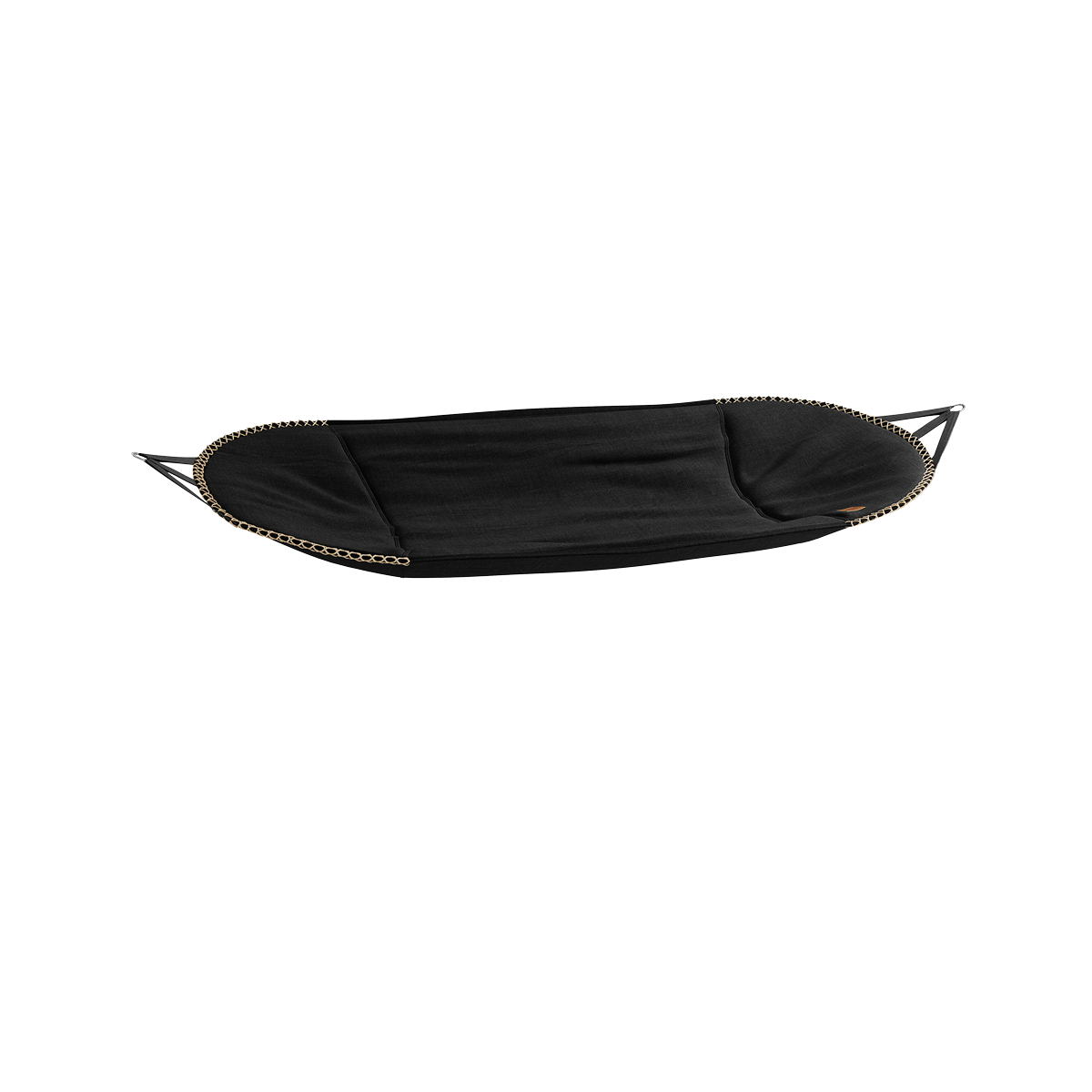 Cobana Hammock Fabric hengekøye i svart olefin-tekstilt materiale, myk og vannavvisende for utendørs bruk.