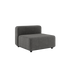 Cobana Lounge Sofa sete i grått med pulverlakkert aluminiumsramme og olefintekstil.