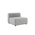 Cobana Lounge Sofa sete i Cobana Sand Melange med pulverlakkert aluminiumsramme og olefintekstil.
