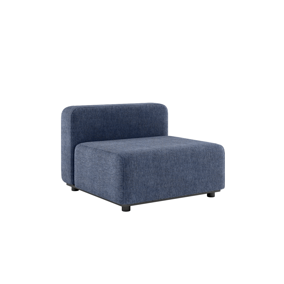 Cobana Lounge Sofa Seat i Kirra Indigo med pulverlakkert aluminiumsramme og olefintekstiler.