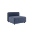 Cobana Lounge Sofa Seat i Kirra Indigo med pulverlakkert aluminiumsramme og olefintekstiler.