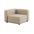Boucle Beige Cobana Lounge Sofa hjørnemodul i pulverlakkert aluminium og tekstil, utendørsbruk.