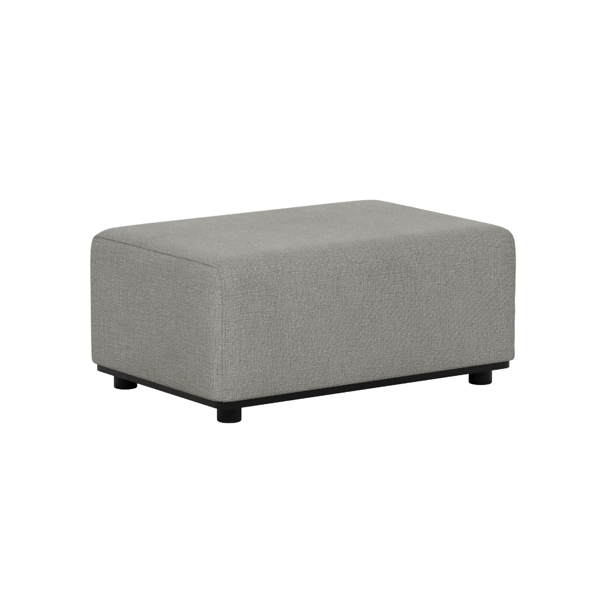 Grå Cobana pouf fra sackit Norway med tekstiltrekk og minimalistiske linjer for fleksibel bruk i en værbestandig utendørs loungegruppe