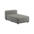 Kirra Grey Cobana Lounge Sofa med chaiselong i pulverlakkert aluminiumsramme og olefintekstiler.