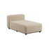 Boucle Beige Cobana Lounge Sofa med chaise modul i pulverlakkert aluminiumsramme og olefintekstiler.