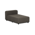 Mørkgrå chaise modul til Cobana Lounge utesofa fra sackit med myke puter og rent skandinavisk design for nordiske uteområder
