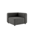 Cobana Lounge Sofa hjørnemodul i grå olefintekstilstoff med aluminiumsramme, utendørs bruk.