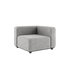 Cobana Lounge Sofa hjørnemodul i Cobana Sand Melange med pulverlakkert aluminiumsramme og olefintekstiler.