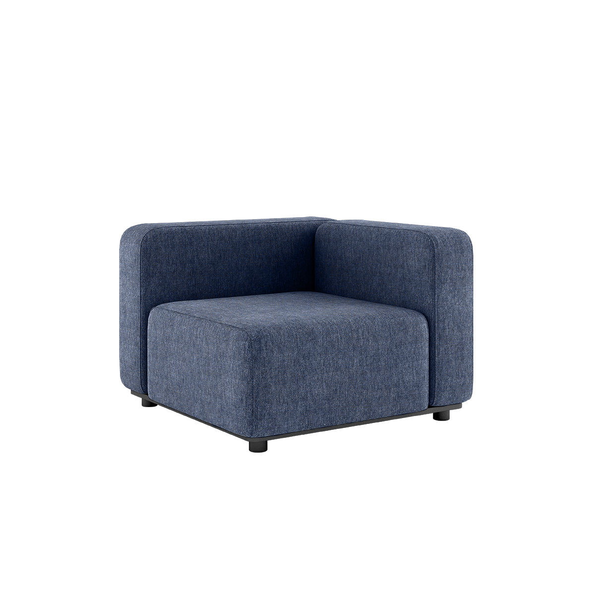 Hjørnesofa Cobana Lounge i Kirra Indigo med pulverlakkert aluminiumsramme og olefintekstiler.