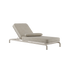 Kirra Sunbed solseng i sandfarge med aluminiumsramme og justerbar ryggstøtte.