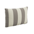 Rektangulær Outdoor Cushion i taupe farge med slitesterkt olefinstoff, designet for uterom.