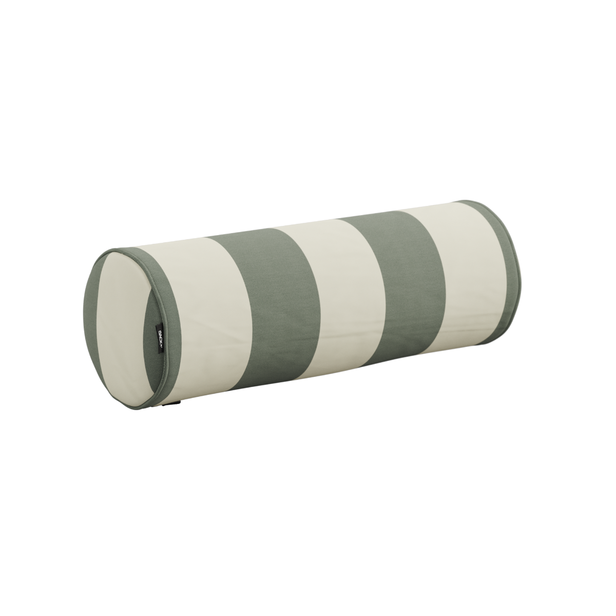 Renesse Olive bolster pute i olefinfiber med rund form til utendørs sofa.