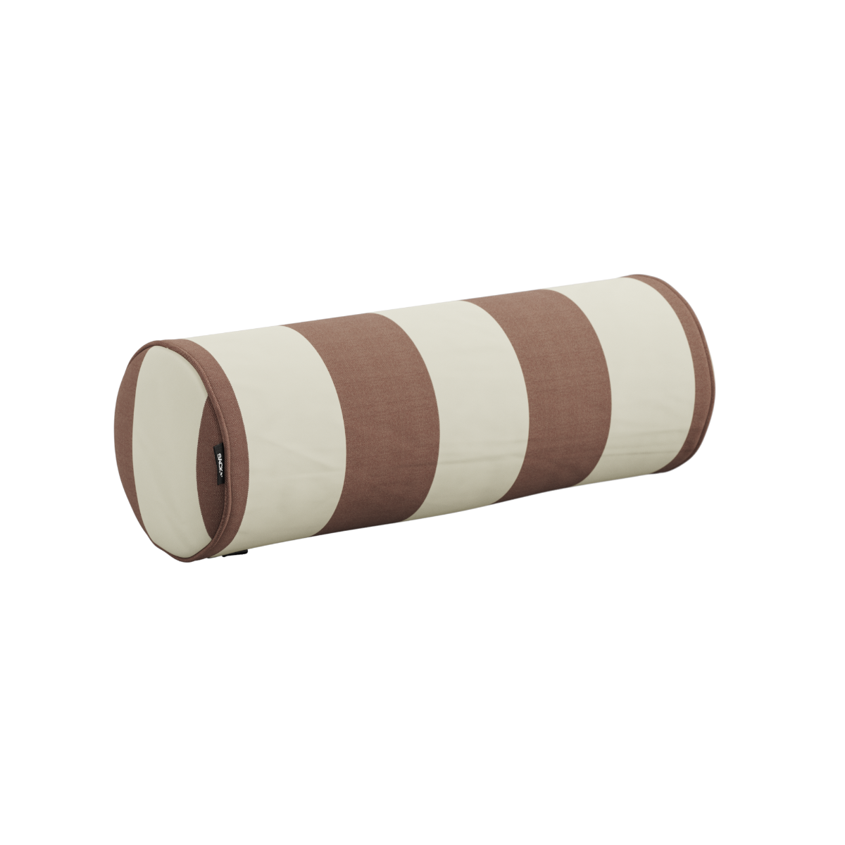Outdoor Cushion bolster i Renesse Chestnut farge, rund pute i slitesterkt olefinmateriale.
