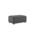 Cobana Lounge Sofa pouf i grått med pulverlakkert aluminiumsramme og olefintekstil for utendørs bruk.