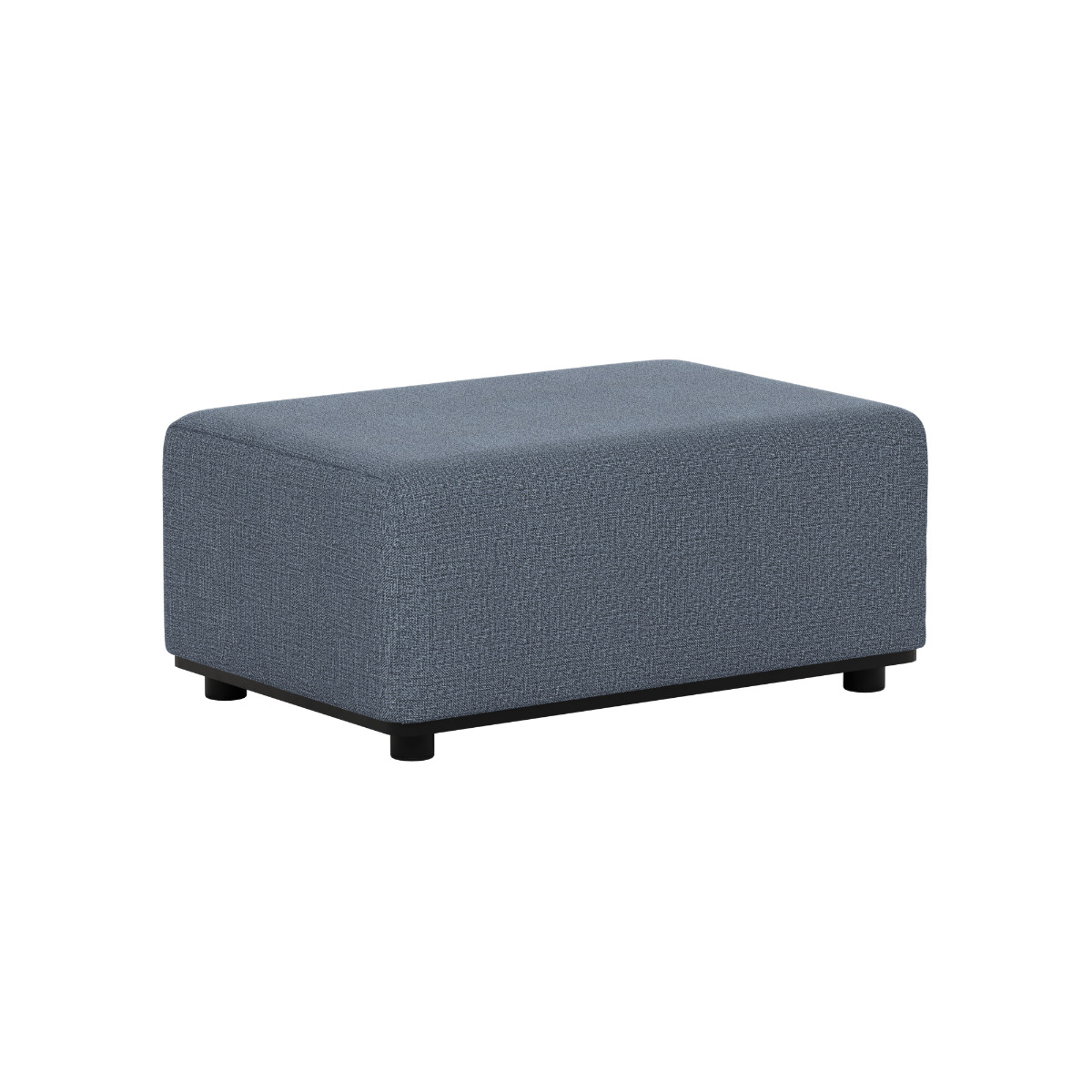 Grå utendørs puff med myke kanter og slitesterkt tekstil fra sackit til Cobana Lounge Sofa i dansk skandinavisk design for nordisk vær