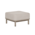 Beige polstret utendørs puff med arkitektonisk design og slitesterkt trekk fra sackit til moderne og klassiske uterom