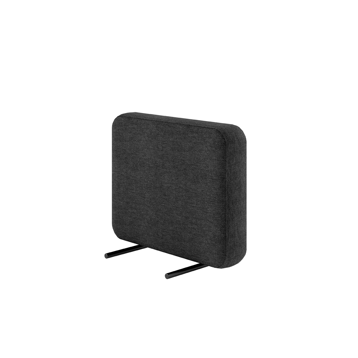 Cobana Lounge Sofa armstøtte i svart pulverlakkert aluminium og olefintekstiler, modulbasert utesofa.