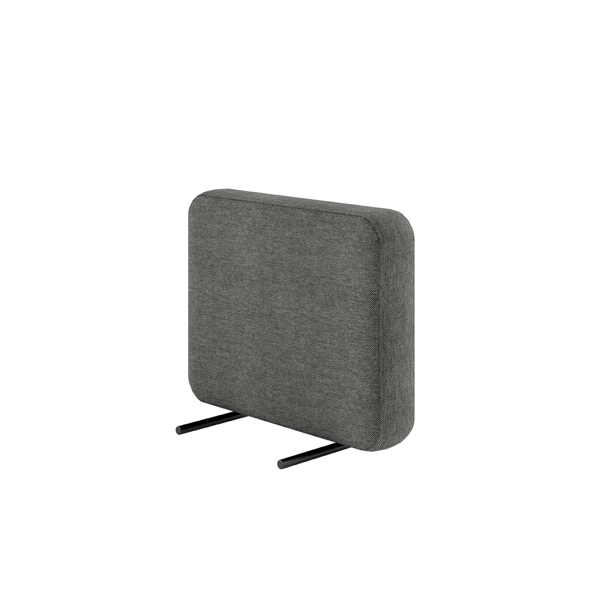 Cobana Lounge Sofa armstøtte i grå olefintekstiltrekk med pulverlakkert aluminiumsramme.