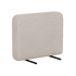 Lyst beige armstøtte i tekstil med sorte beslag til modulbasert utesofa fra sackit for terrasse og hage
