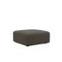 Fjord Sofa pouf i Sealife Brown tekstil med myke, avrundede kanter og skandinavisk design.