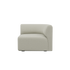 Fjord Sofa hjørneseksjon høyre i beige tekstil med myke, avrundede kanter og modulær design.