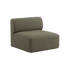 Fjord Sofa sete seksjon i Cosmo Olive med myke linjer og skandinavisk design.