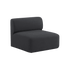Fjord Sofa sete i Cosmo Slate med myke linjer og skandinavisk design i tekstil.