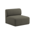 Fjord Sofa seteseksjon i stoffet Cosmo Stone med myke linjer og skandinavisk design.