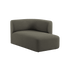 Fjord Sofa med høyre chaiselong i stoffet Cosmo Stone, skandinavisk design med myke linjer.