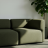 Fjord Sofa hjørneseksjon høyre i nøytral farge med myke linjer og skandinavisk design.