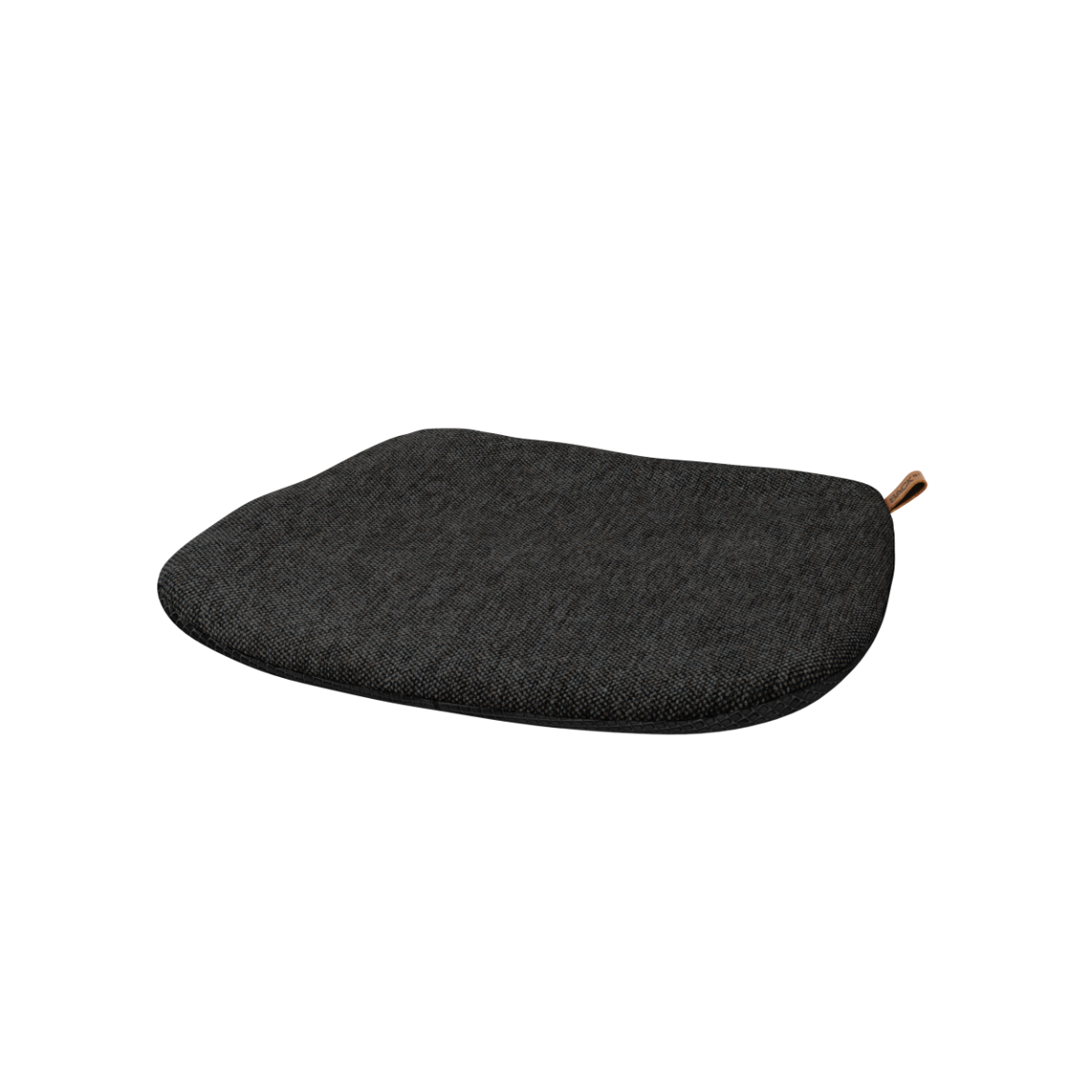 Svart Patio Chair no. One pute i olefinfiber til utendørs bruk, tilpasset stolens sete.