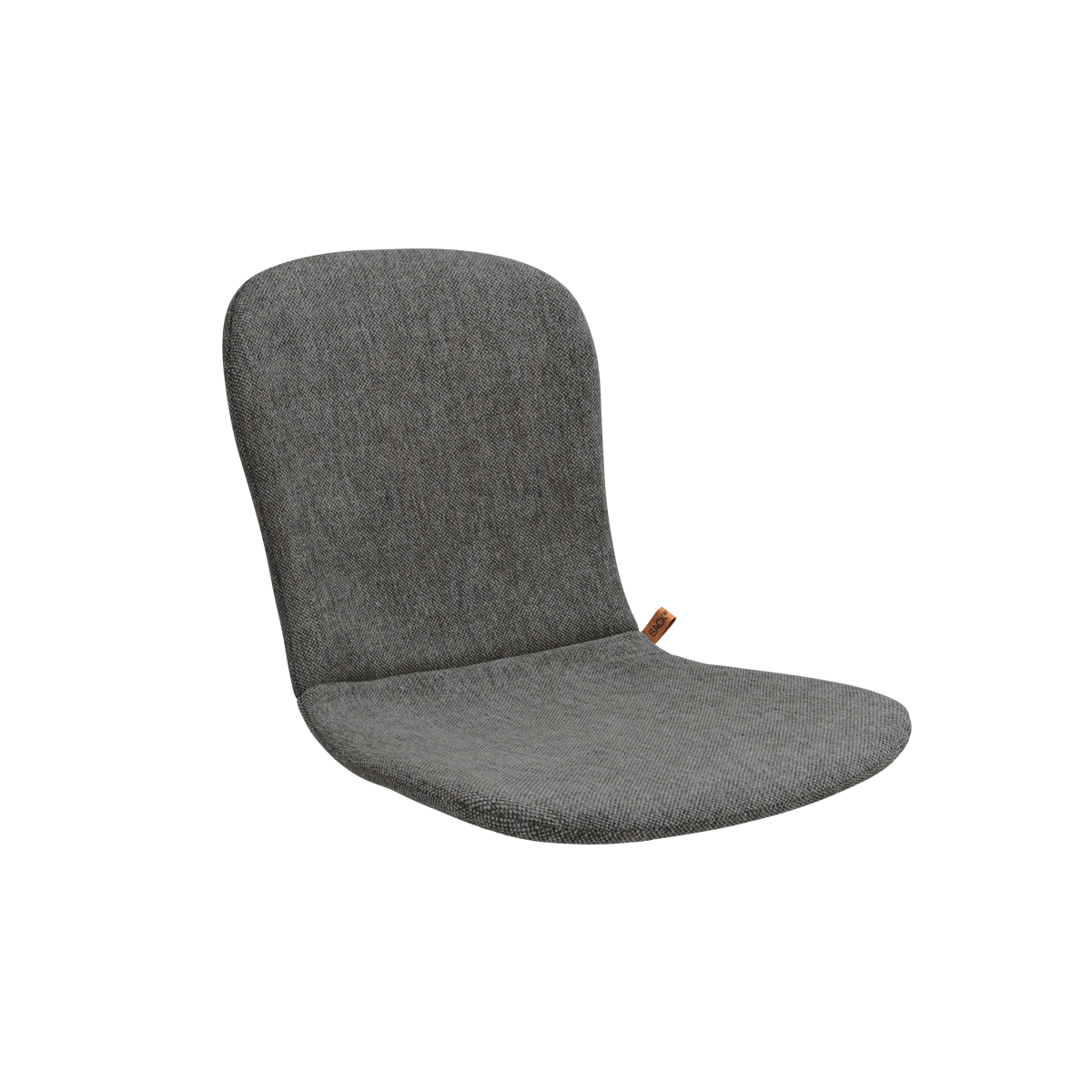 Grå Patio Cushion slipover-pute til Patio Chair no. One, laget for utendørs bruk med sklisikker bakside.