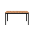Kirra Dining Table utendørs spisebord i pulverlakkert aluminium og ubehandlet teak, 150x90 cm.