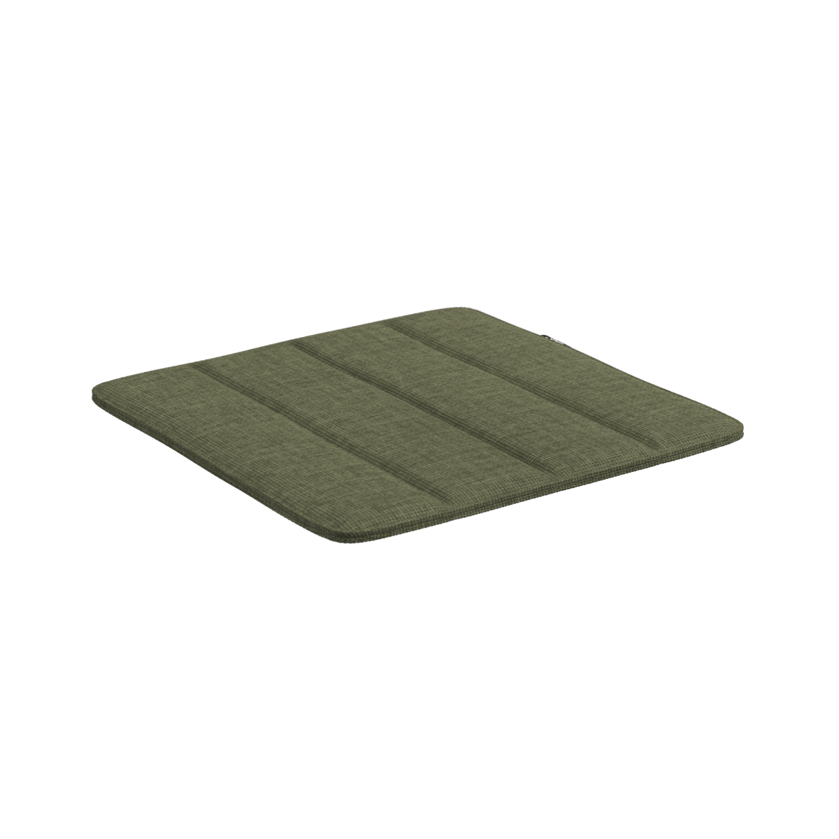 Kirra Patio Chair sittepute i olivengrønn olefin, tilpasset utendørs bruk med stropp for feste.