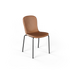 Chair no. One S1 spisestol med pulverlakkert stålramme og Terra Safari farget setetrekk i resirkulert plast og SPOOR-lær.