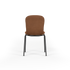 Chair no. One S1 spisestol med pulverlakkert stålramme og Luna Sandstone farget sete i resirkulert plast og SPOOR-lær.
