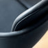 Chair no. One S2 in Terra Black with double shell design and steel frame, upholstered in SPOOR leather.