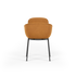 Chair no. One S2 in Luna Sandstone with double shell design and steel frame for indoor dining.