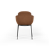 Chair no. One S2 in Luna Sandstone with double shell design and leather upholstery on steel frame