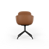 Chair no. One S2 Terra Black with black swivel base and leather upholstery in a minimalist indoor setting.