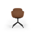 Chair no. One S2 Terra Safari with black swivel base and ergonomic double shell design.
