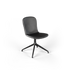 Chair no. One S1 Terra Black spisestol med dreiefot i aluminium uten retursving, innendørs bruk.