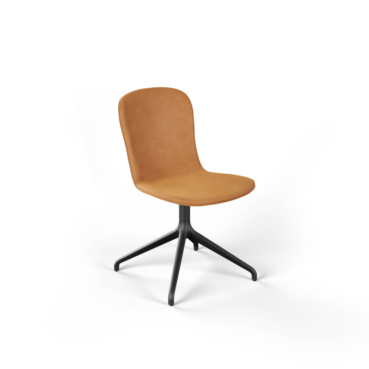 Chair no. One S1 spisestol i Luna Sandstone med dreiefot uten retursving, innendørs bruk.