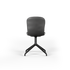 Chair no. One S1 spisestol i Terra Black med dreiefot i aluminium, enkel og moderne design.
