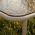 Taupe Mollis Coffee Table med pulverlakkert aluminiumsramme og røykfarget herdet glass, utendørs setting