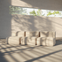 Soft Sofa Indoor 3-seter i Corduroy Rose stoff, myk og modulbasert sofa uten ramme.