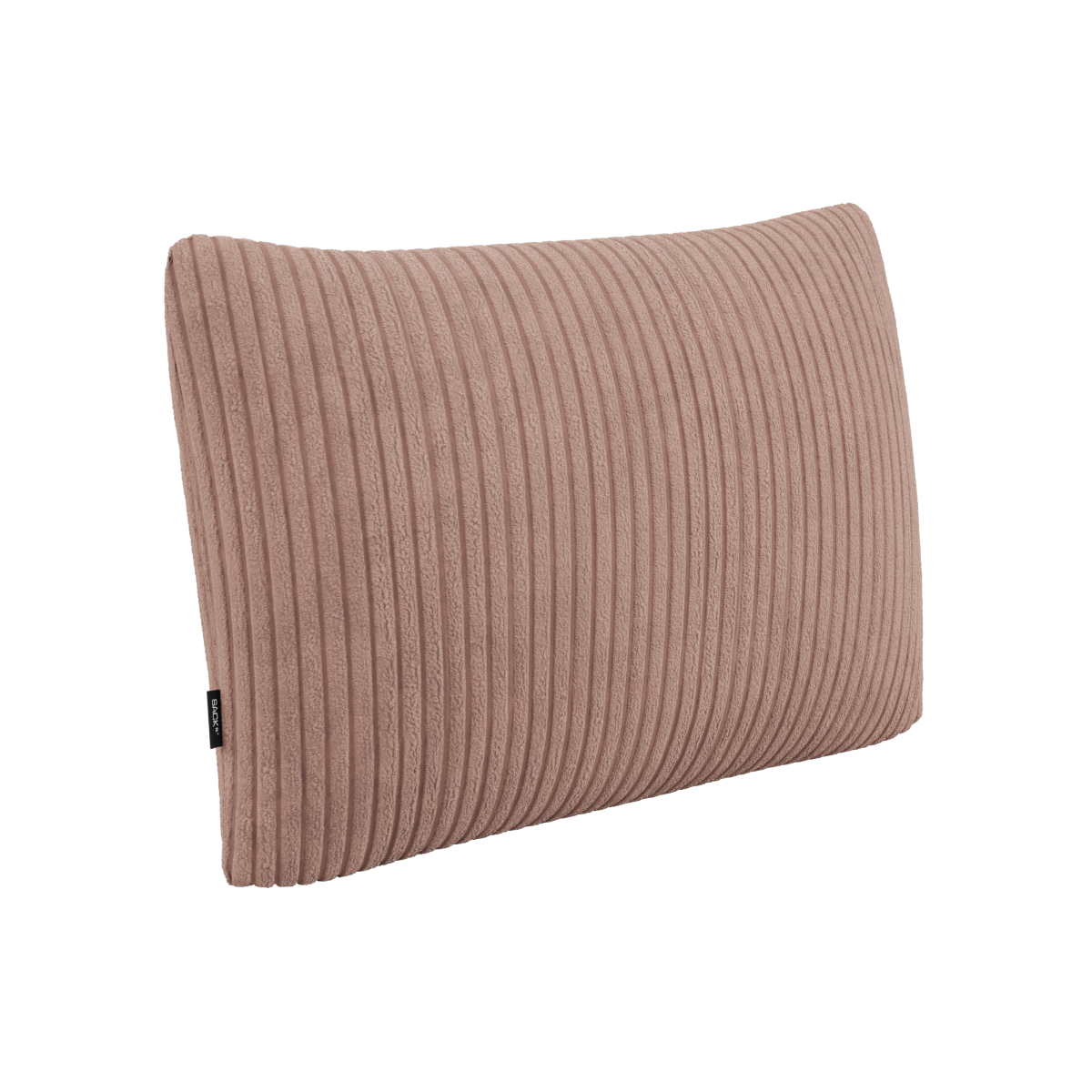 Rektangulær Soft Sofa Indoor Cushion i Corduroy Rose med brede ribber, avtakbart trekk.