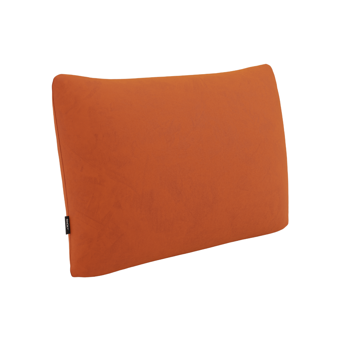 Rektangulær Soft Sofa Indoor Cushion i oransje Jaquard-tekstiler med myk, strukturert overflate.