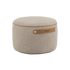 SACKit Pouf Indoor i beige corduroy med rund form og sklisikre punkter under.