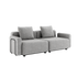 Cobana Lounge Sofa 2-seter i Cobana Sand Melange med armlener uten puff, utendørs modulbasert design.